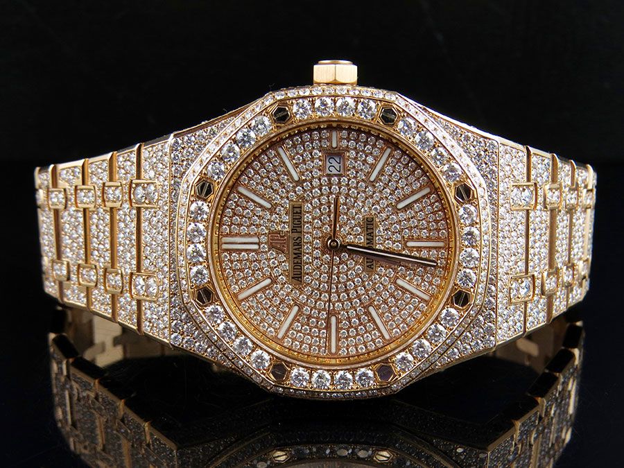 Audemars piguet royal 2025 oak rose gold diamond