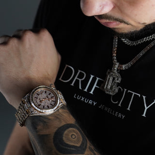 Luxury mens watches and chains