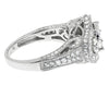 14k White Gold Three Stone Diamond Engagement Anniversary Ring (2.2 ct)