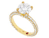 18K Yellow Gold Solitaire 2.85CT VVS Diamond Engagement Ring