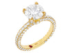 18K Yellow Gold Solitaire 2.85CT VVS Diamond Engagement Ring