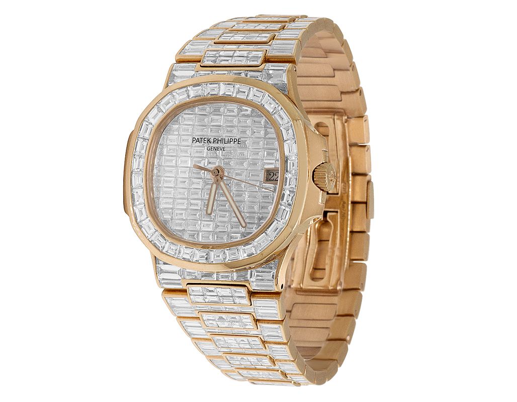 Patek philippe hotsell gold diamond watch