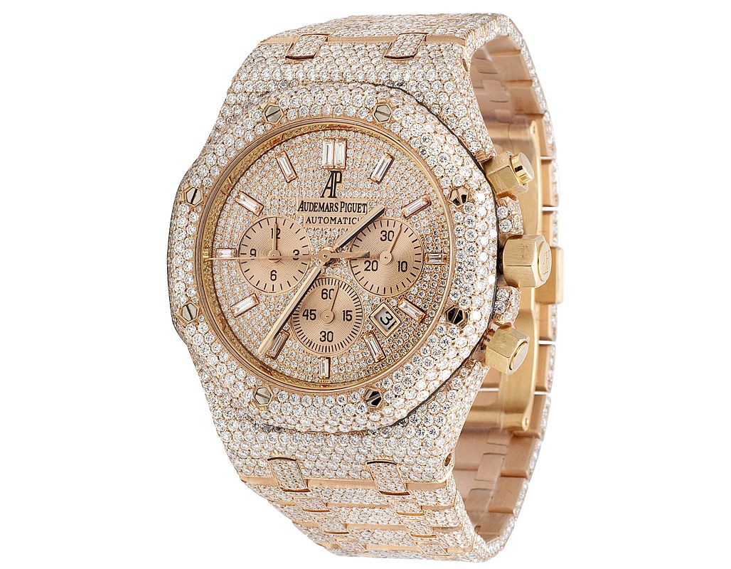 Audemars piguet rose gold sale with diamonds