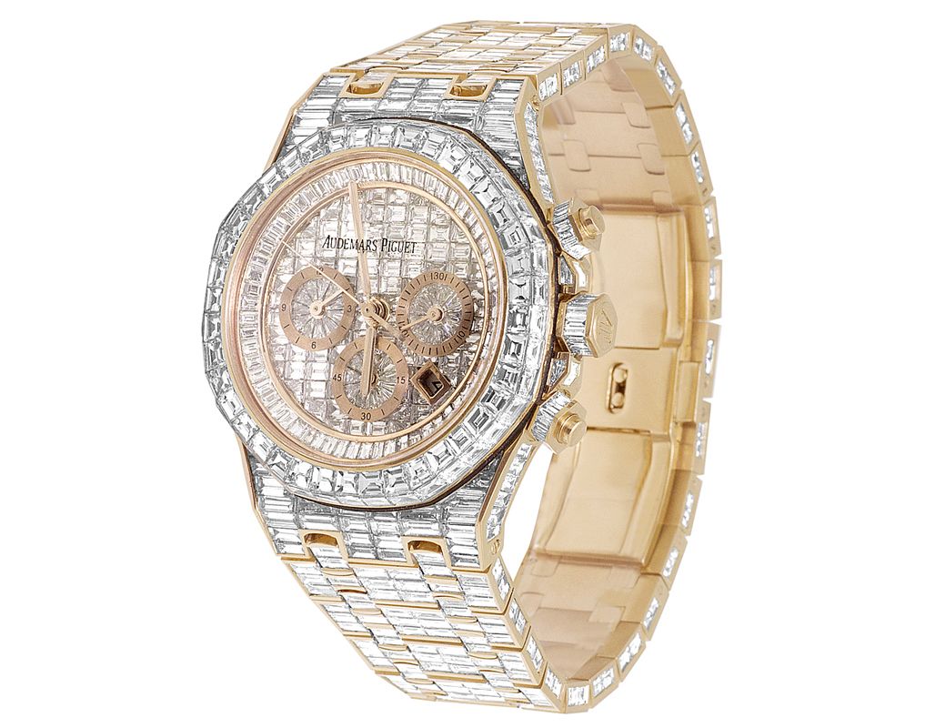 Baguette diamond hot sale ap watch