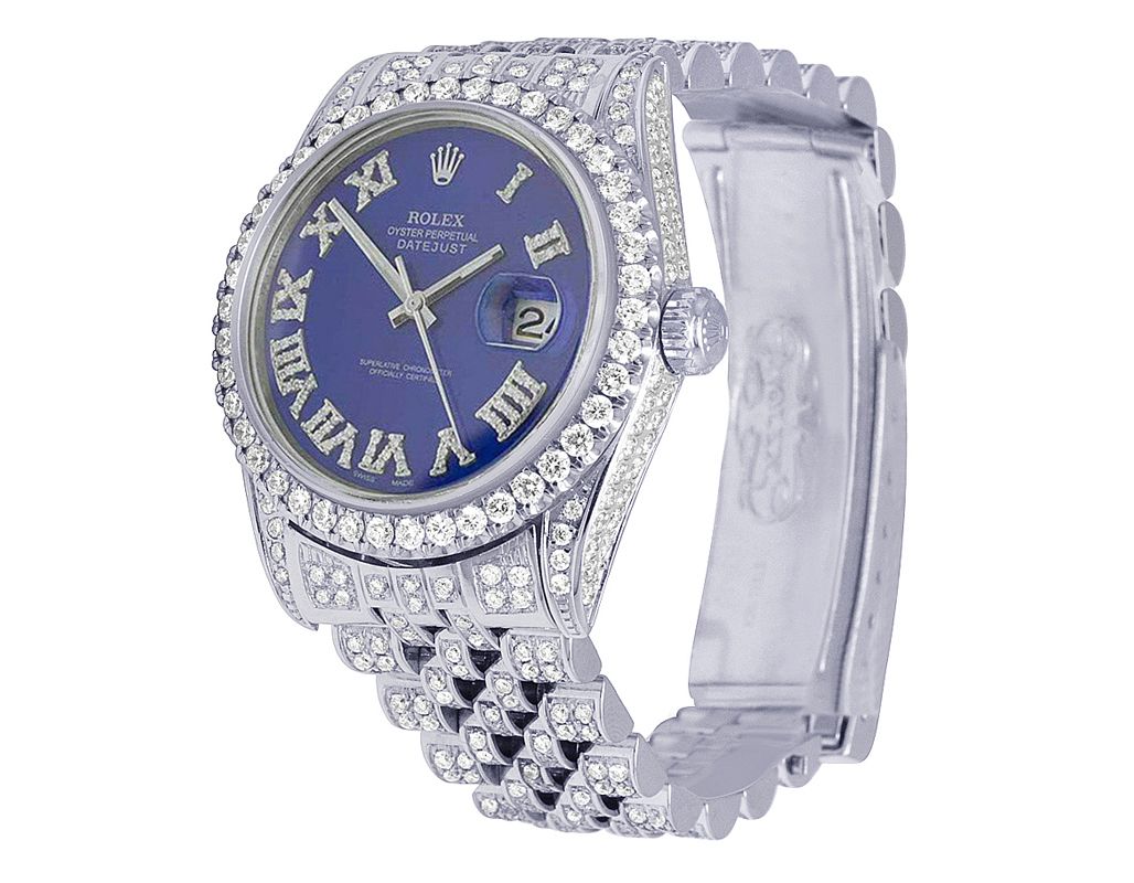 Blue iced best sale out rolex