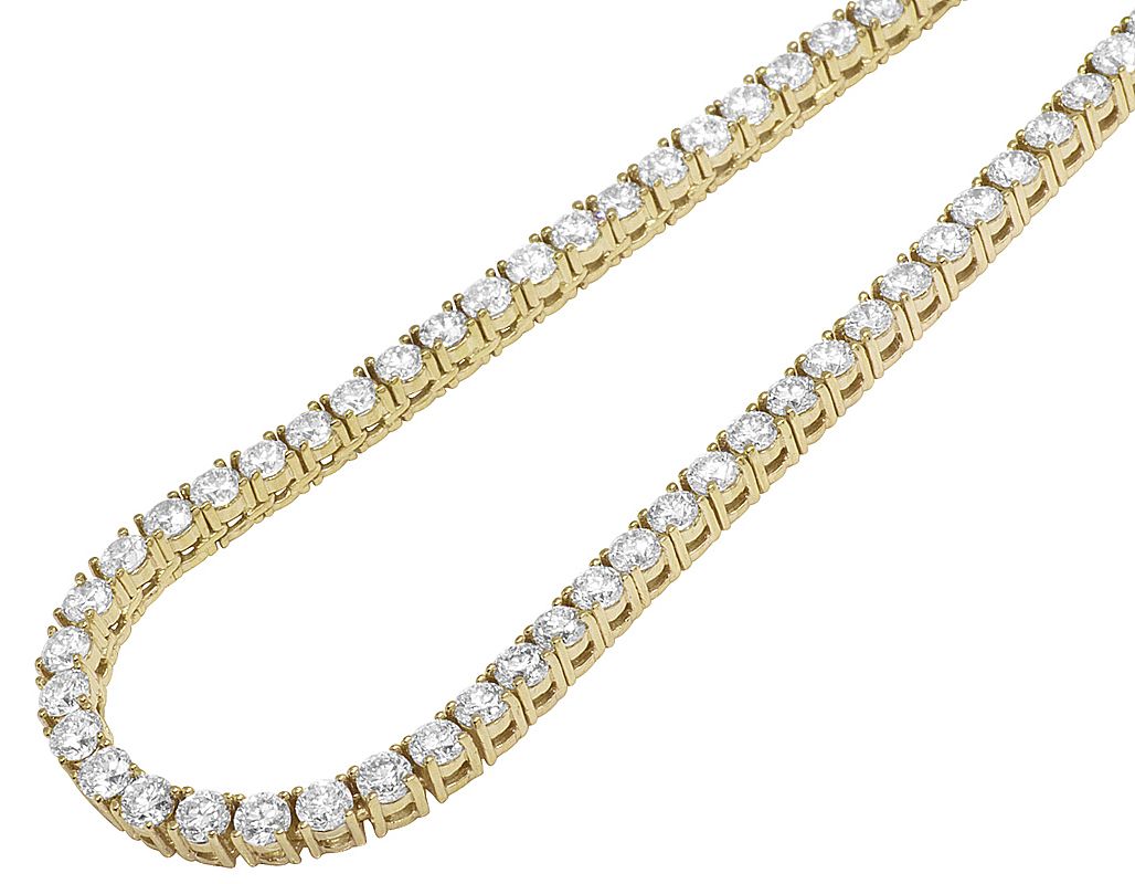 Gold diamond tennis on sale chain